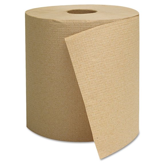 GEN Hardwound Towels, Brown, 1-Ply, Brown, 800ft, 6 Rolls/Carton -GEN1825 - Picture 1 of 3